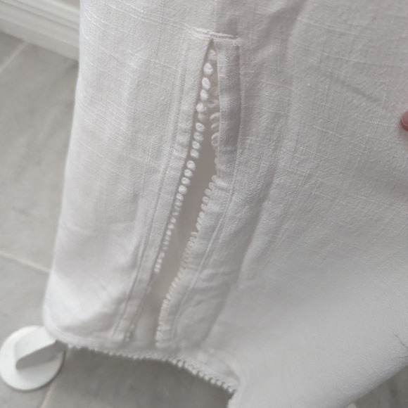 NWT Soft Surroundings Wide Leg Linen Blend Pant - Picture 3 of 6